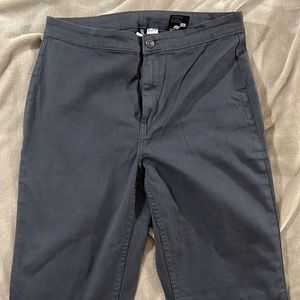 Gray high waist skinny jeans